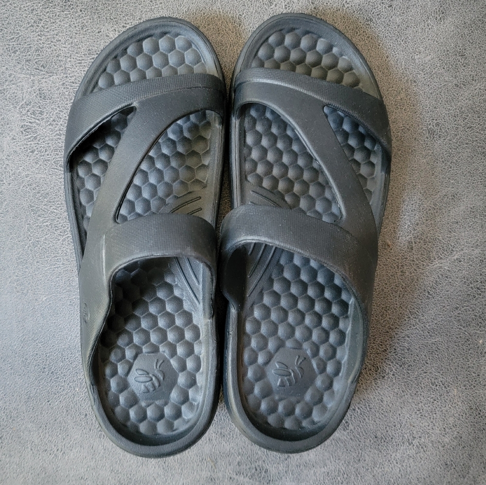 NEW Black Joybees Waterproof Slides Sandals Women Size 8
